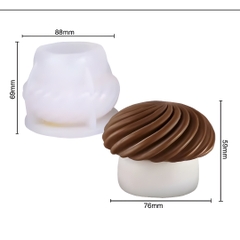 Khuôn Silicon - Rau Củ - Cây Nấm 5.9cm