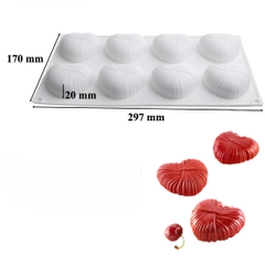 Khuôn Silicon - Vĩ  Đế Trái Tim Kiểu 8C