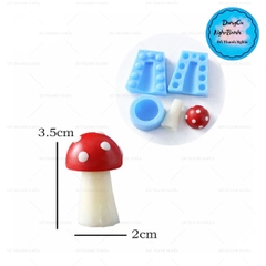Khuôn Silicon - Rau Củ - Nấm 3 Mảnh 3.5cm
