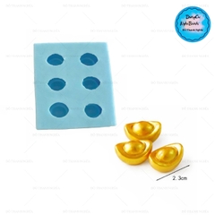 Khuôn Silicon Thỏi Vàng Vĩ 6c - 2.2cm