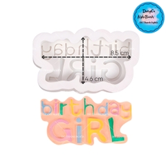 Khuôn Silicon - Chữ happy GIRL