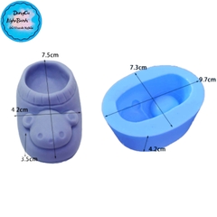 Khuôn Silicon - Em Bé Giày - Gấu 7.5cm 1c