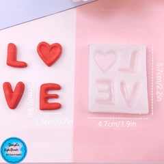Khuôn Silicon - Chữ Love Vuông 2.7cm