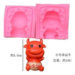 Khuôn Silicon - Động Vật - Trâu 2 mảnh 5.5cm M04