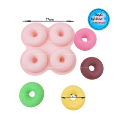Khuôn Silicon - Donut - Vĩ 4C 7cm