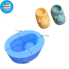 Khuôn Silicon - Em Bé Giày - Gấu 7.5cm 1c