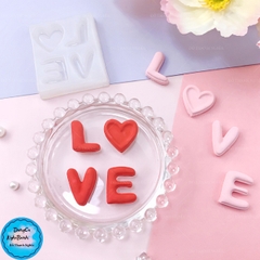 Khuôn Silicon - Chữ Love Vuông 2.7cm