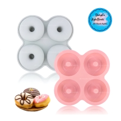 Khuôn Silicon - Donut - Vĩ 4C 7cm