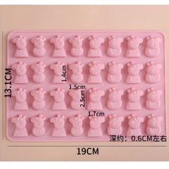 Khuôn Silicon - Động Vật -Vĩ Chip Chip Heo PePa 32c