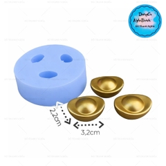 Khuôn Silicon - Thỏi Vàng - Vàng 3C 3.2cm