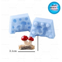 Khuôn Silicon - Rau Củ - Nấm  Gỗ 2 Mảnh 2.5cm