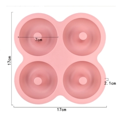 Khuôn Silicon - Donut - Vĩ 4C 7cm