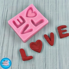 Khuôn Silicon - Chữ Love Vuông 2.7cm