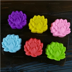 [10 cup] Khuôn Silicon - Cup Set 5cm - M56 Hoa Sen Nhọn