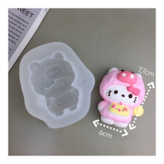 Khuôn Silicon - Mèo Kitty - Mèo Con Hình Heo 6cm