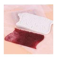 Khuôn Silicon - Viền Mảng Họa Tiết - Bi Sóng 19.7x12cm