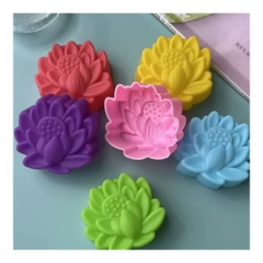 [10 cup] Khuôn Silicon - Cup Set 5cm - M56 Hoa Sen Nhọn