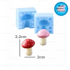 Khuôn Silicon - Rau Củ - Nấm  Gỗ 2 Mảnh 2.2cm