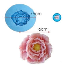 Khuôn Silicon - Hoa Mẫu Đơn - 6cm - Nhụy Trung