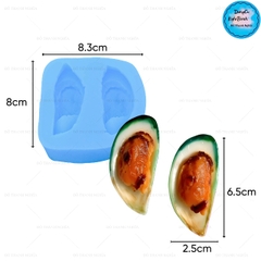 Khuôn Silicon - Món Ăn - Con Sò Vẹm Xanh 2c