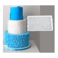 Khuôn Silicon - Viền Mảng Họa Tiết - Xoắn Sợi 17x10cm