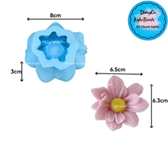 Khuôn Silicon - Hoa Cúc Thược Dược Cúc Phi 6.5cm