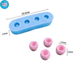 Khuôn Silicon - Trái Cây Berry - Mâm Xôi Lỗ 4c