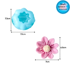 Khuôn Silicon - Hoa Cúc Hoa Hướng Dương 7cm Nhuỵ Tia