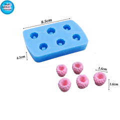 Khuôn Silicon - Trái Cây Berry - Mâm Xôi Lỗ 6c