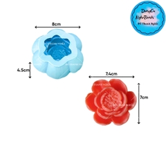 Khuôn Silicon - Hoa Cúc - Cánh Thẳng Nhuỵ 7.4cm