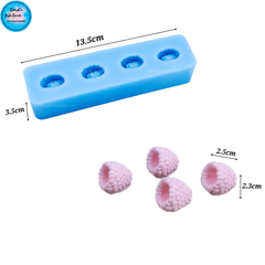 Khuôn Silicon - Trái Cây Berry - Mâm Xôi Lỗ Nằm 4c