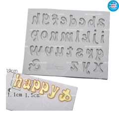 Khuôn Silicon - Chữ Cái IN - Chữ Thường Nghiêng