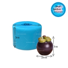 Khuôn Silicon - Trái Cây - Măng Cụt 3cm