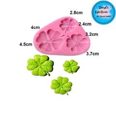 Khuôn Silicon - Lá Bụi Cỏ - Cỏ 4 Lá - 3c