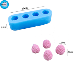 Khuôn Silicon - Trái Cây Berry - Mâm Xôi 4c