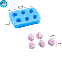 Khuôn Silicon - Trái Cây Berry - Mâm Xôi 6c