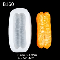 Khuôn Silicon - Bánh Mì Chéo Quẩy  7cm