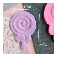 Khuôn Silicon - Kẹo Mút Nơ 7.1cm