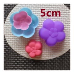 [10 cup] Khuôn Silicon - Cup Set 5cm - M10 - Cúc Mận 2T 5c