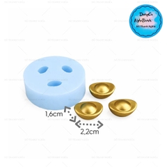 Khuôn Silicon - Thỏi Vàng - Vàng 3C 2.2cm