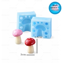 Khuôn Silicon - Rau Củ - Nấm  Gỗ 2 Mảnh 3.8cm