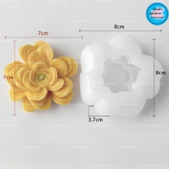 Khuôn Silicon - Khuôn Hoa Mẫu Đơn J-5601 KT