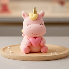 Khuôn Silicon - Động Vật - Ngựa Pony Ôm Tim