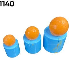 Khuôn Silicon Mochi Bi Tròn Set 3c 2.9cm 3.7cm 4.9cm