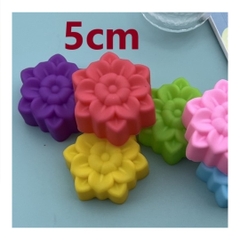 [10 cup] Khuôn Silicon - Cup Set 5cm - M14 - Cúc Tuyết