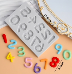 Khuôn Silicon - Số 0-9- Số Lăn