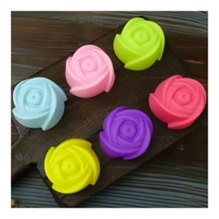 [10 cup] Khuôn Silicon - Cup Set 5cm - M02 - Hoa Hồng Hot