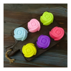 [10 cup] Khuôn Silicon - Cup Set 5cm - M02 - Hoa Hồng Hot