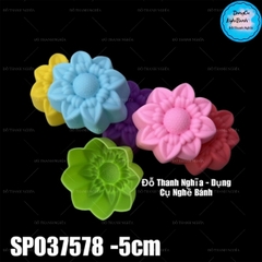 [10 cup] Khuôn Silicon - Cup Set 5cm - M37 - Hoa Hướng Dương