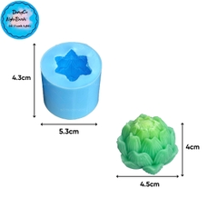Khuôn Silicon - Hoa Sen Búp Nở 4cm
